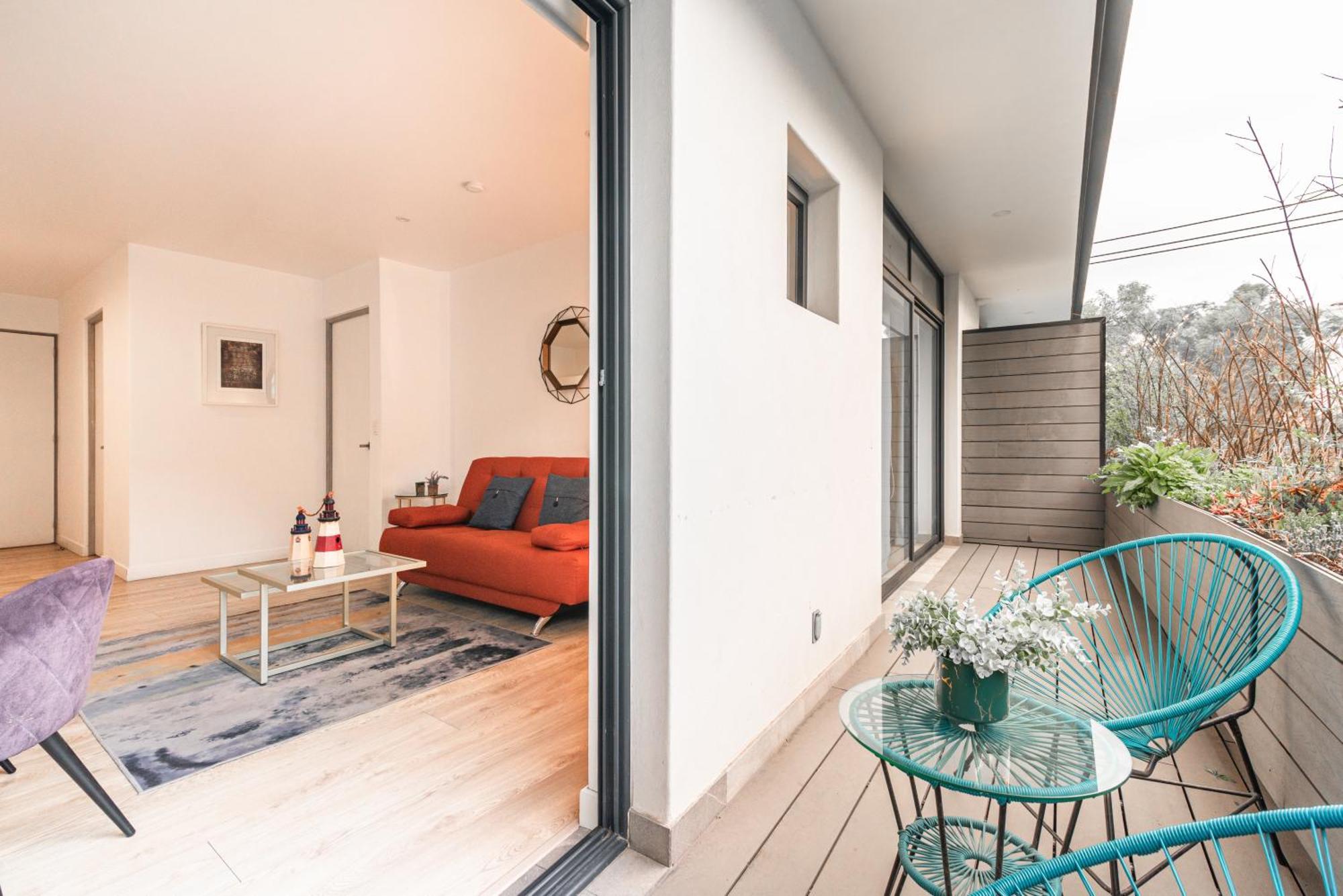 Insurgentes Area Balcony, Outdoor Lounge Apartment *